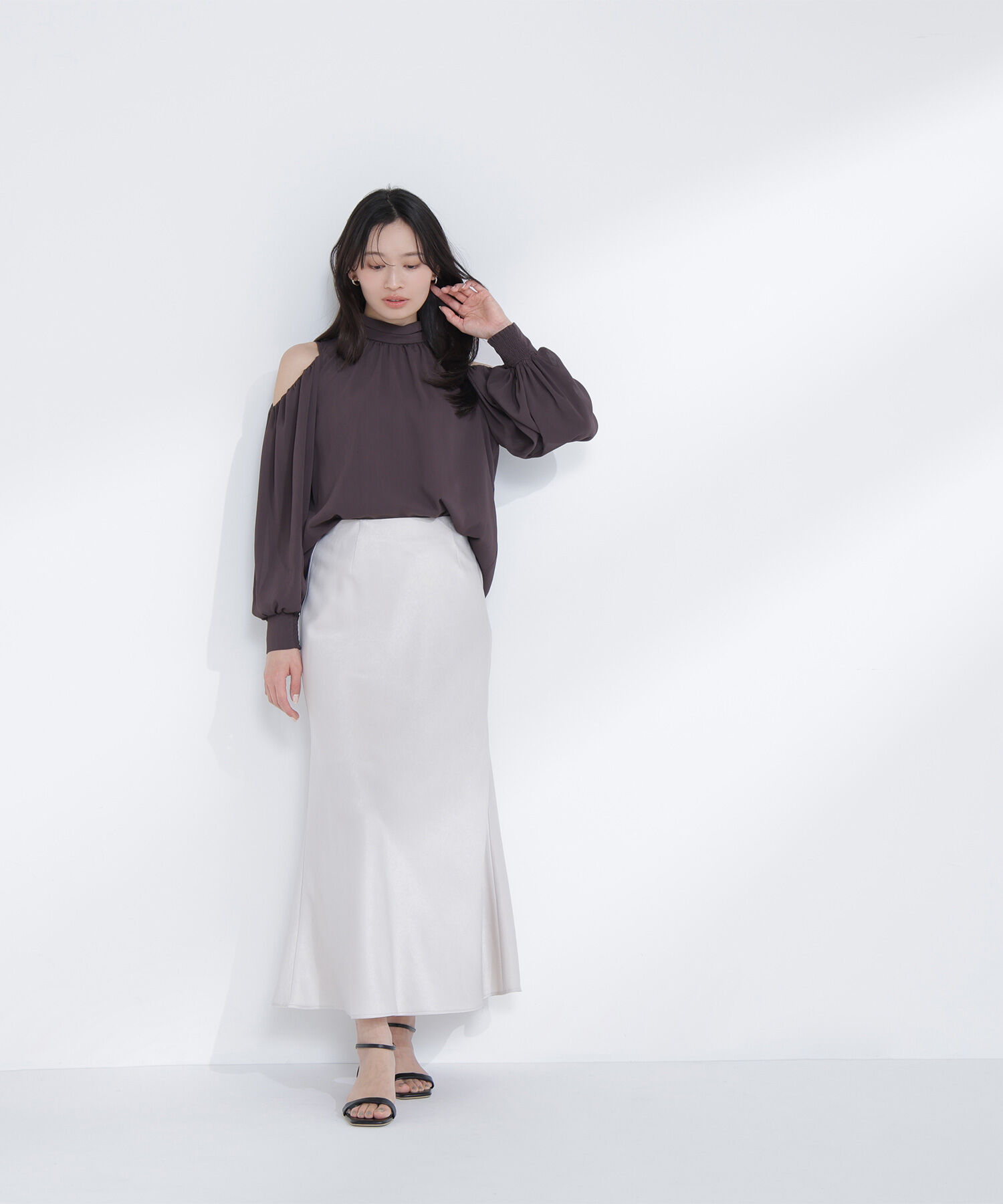  「オープンショルダーブラウス」|シャツ・ブラウス|