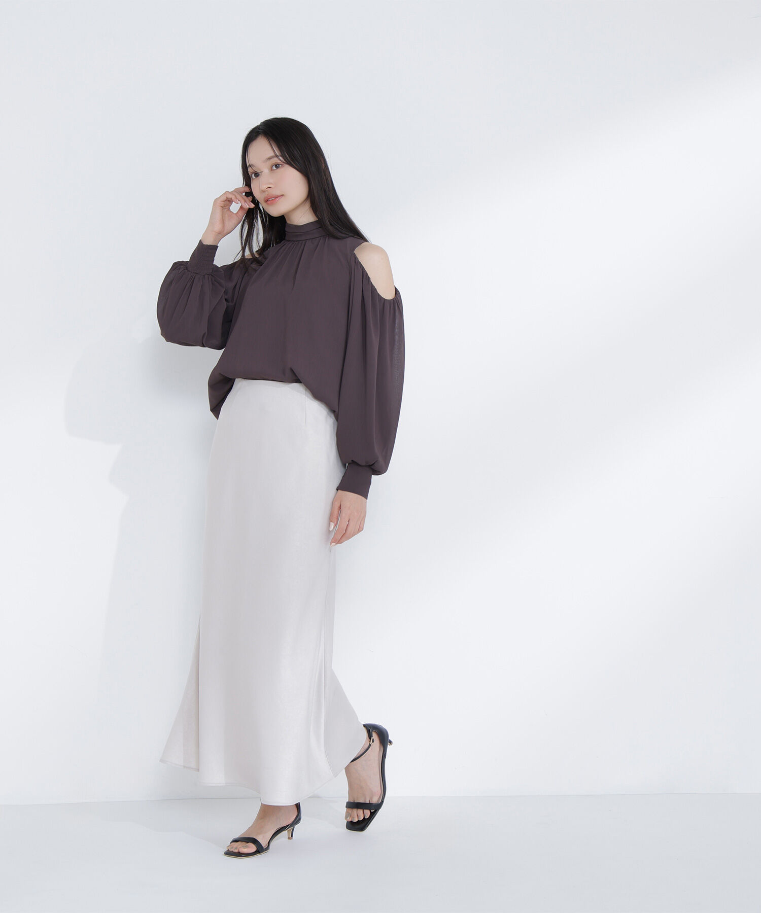  「オープンショルダーブラウス」|シャツ・ブラウス|