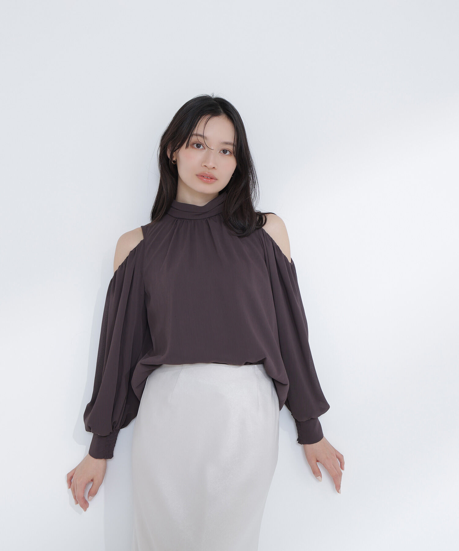  「オープンショルダーブラウス」|シャツ・ブラウス|