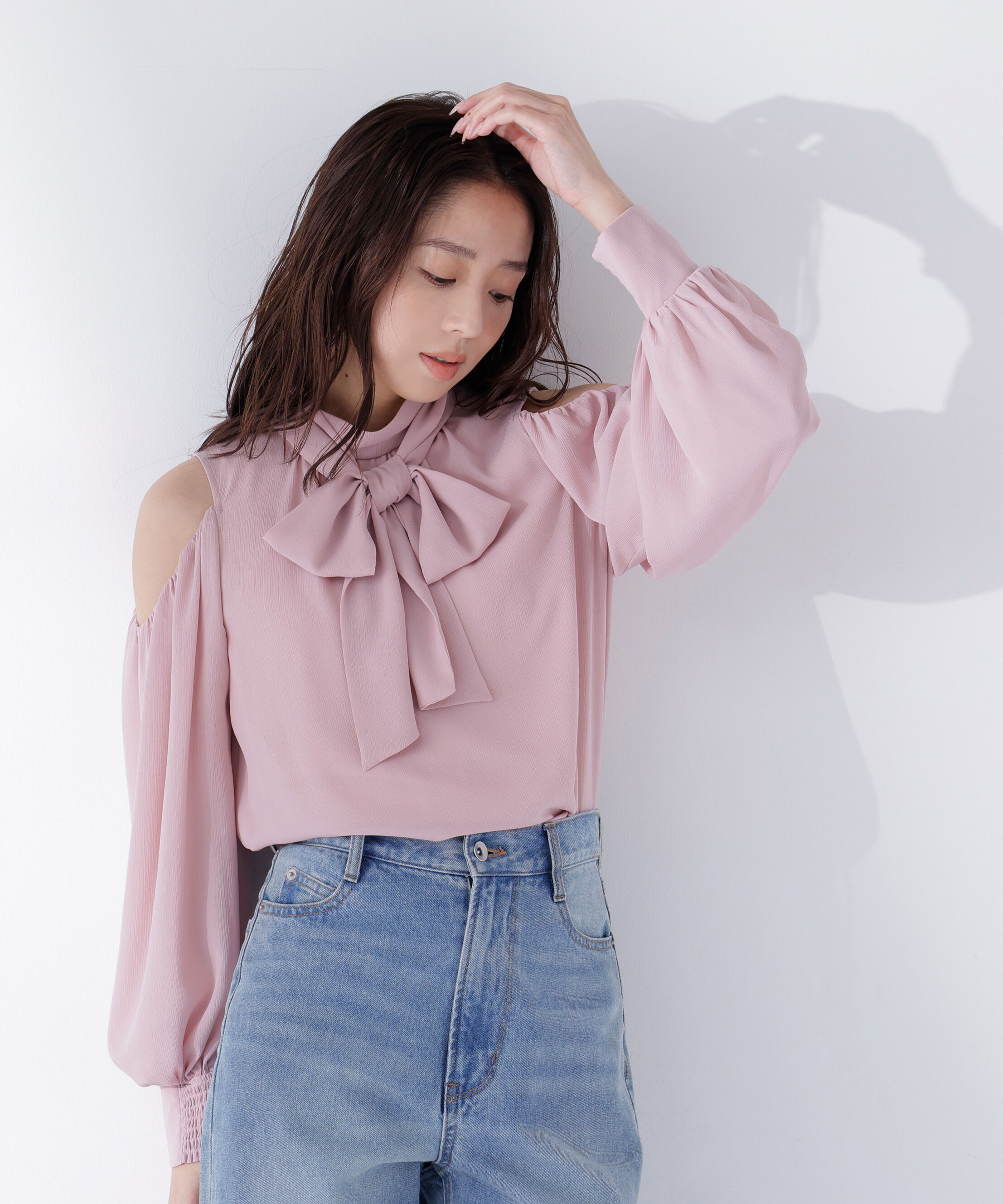  「オープンショルダーブラウス」|シャツ・ブラウス|