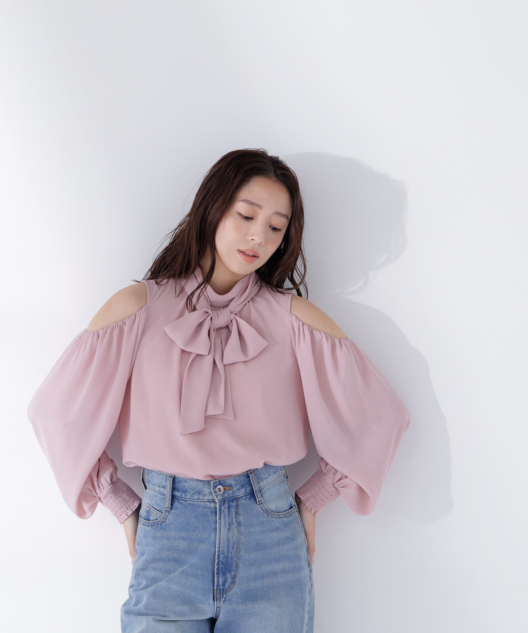  「オープンショルダーブラウス」|シャツ・ブラウス|