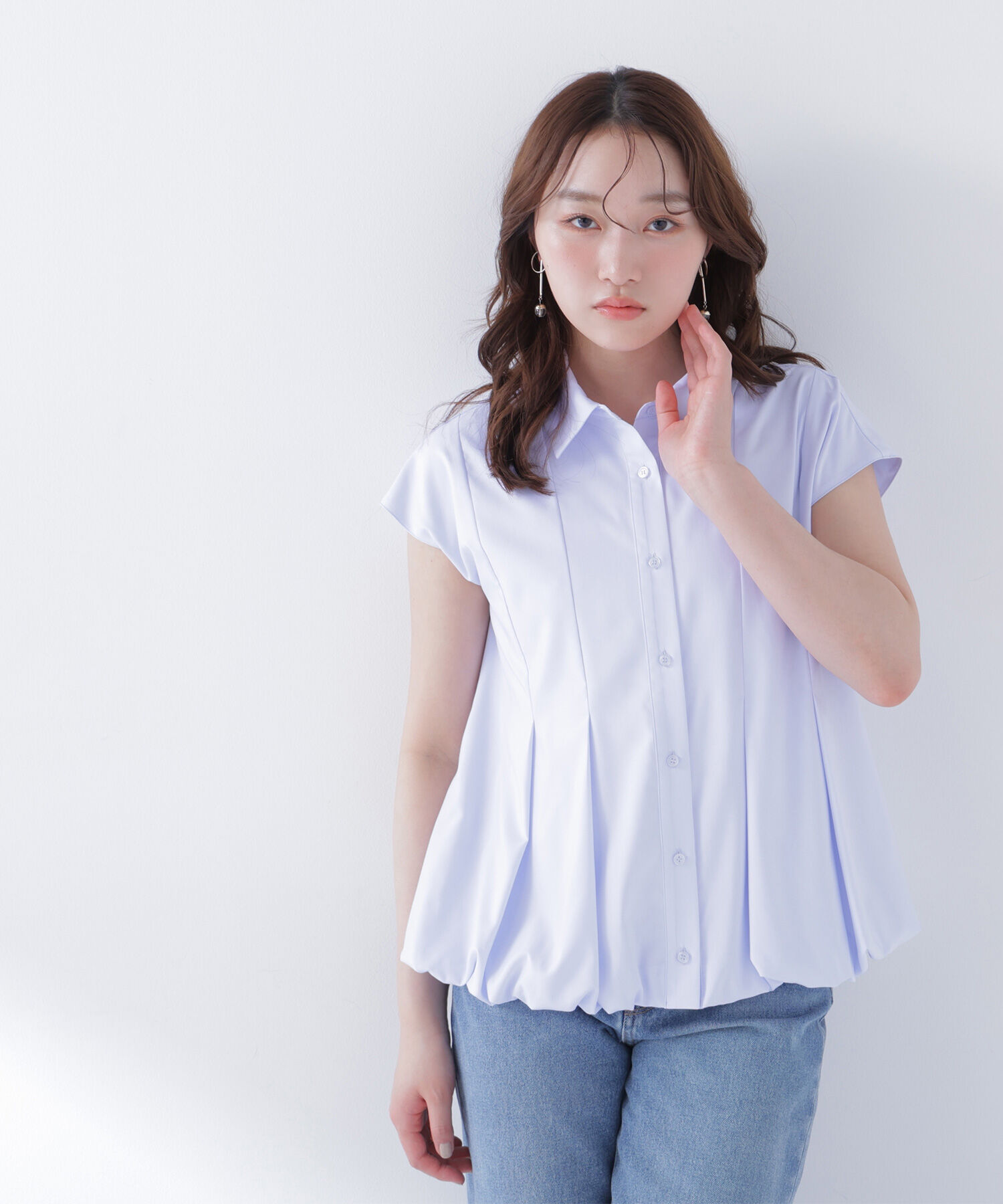  「バルーンヘムシャツ」|シャツ・ブラウス|