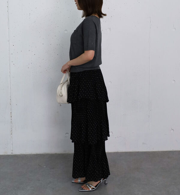 archives「ドットプリーツフリルティアードスカート」|スカート|