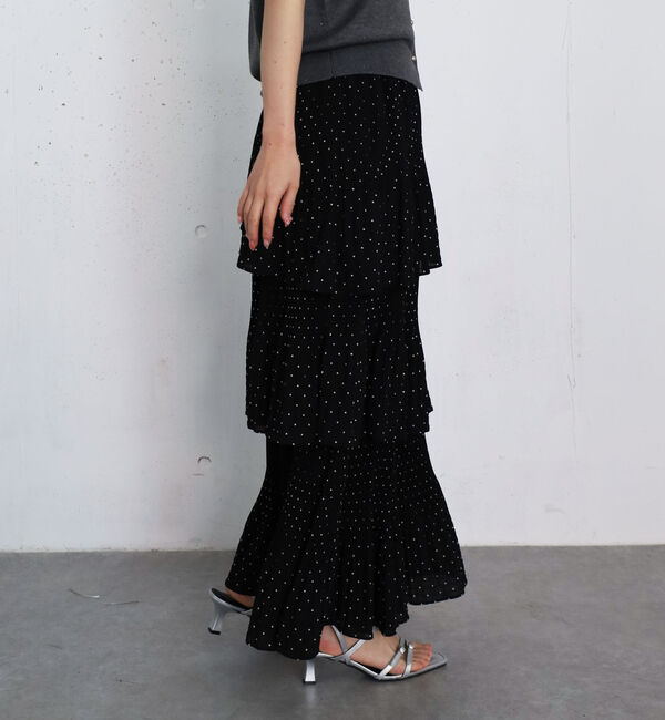 archives「ドットプリーツフリルティアードスカート」|スカート|