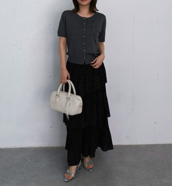 archives「ドットプリーツフリルティアードスカート」|スカート|