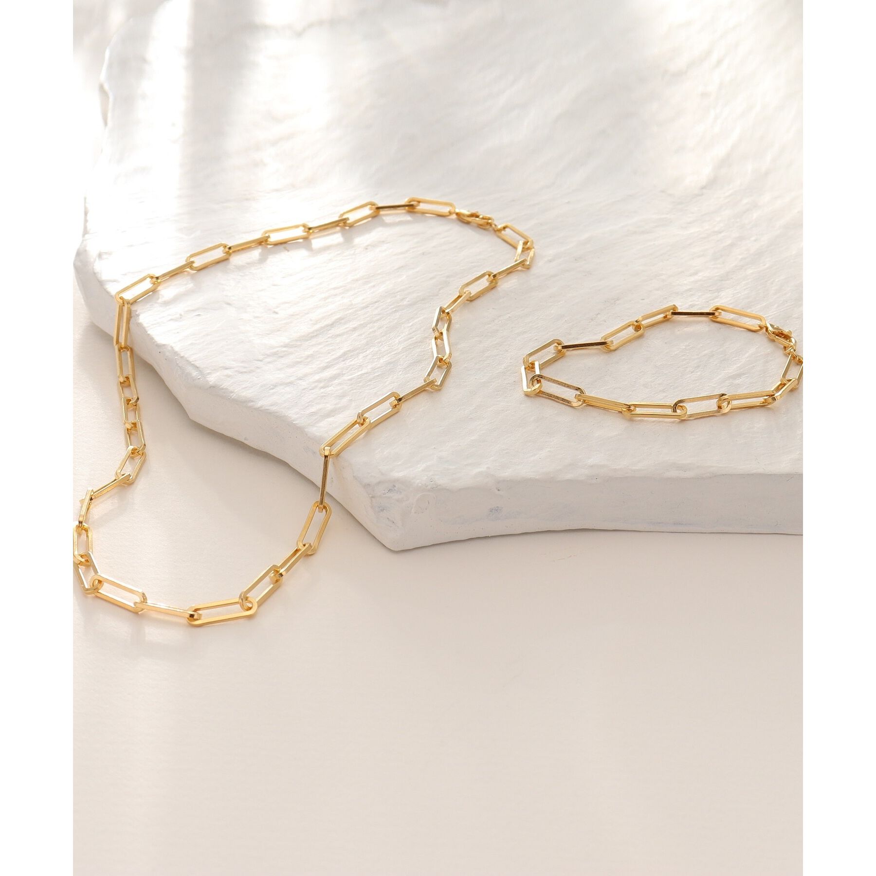 COCOSHNIK ONKITSCH「シルバー デザインチェーン フラットロングネックレス GP」|ネックレス|