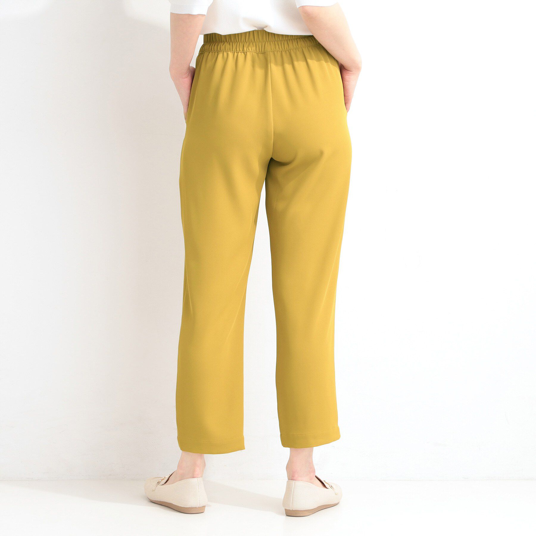 SHOO･LA･RUE「【セットアップ可/ひんやり/UV/SS-3L】さらさらぷるん イージーテーパードパンツ」|その他|