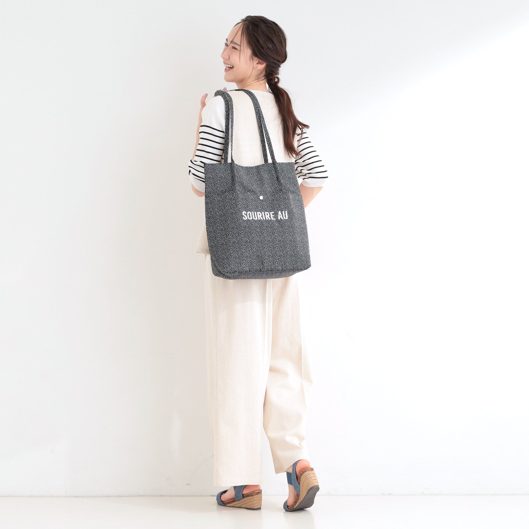 SHOO･LA･RUE「ラタプリントトートバッグ」|トートバッグ|