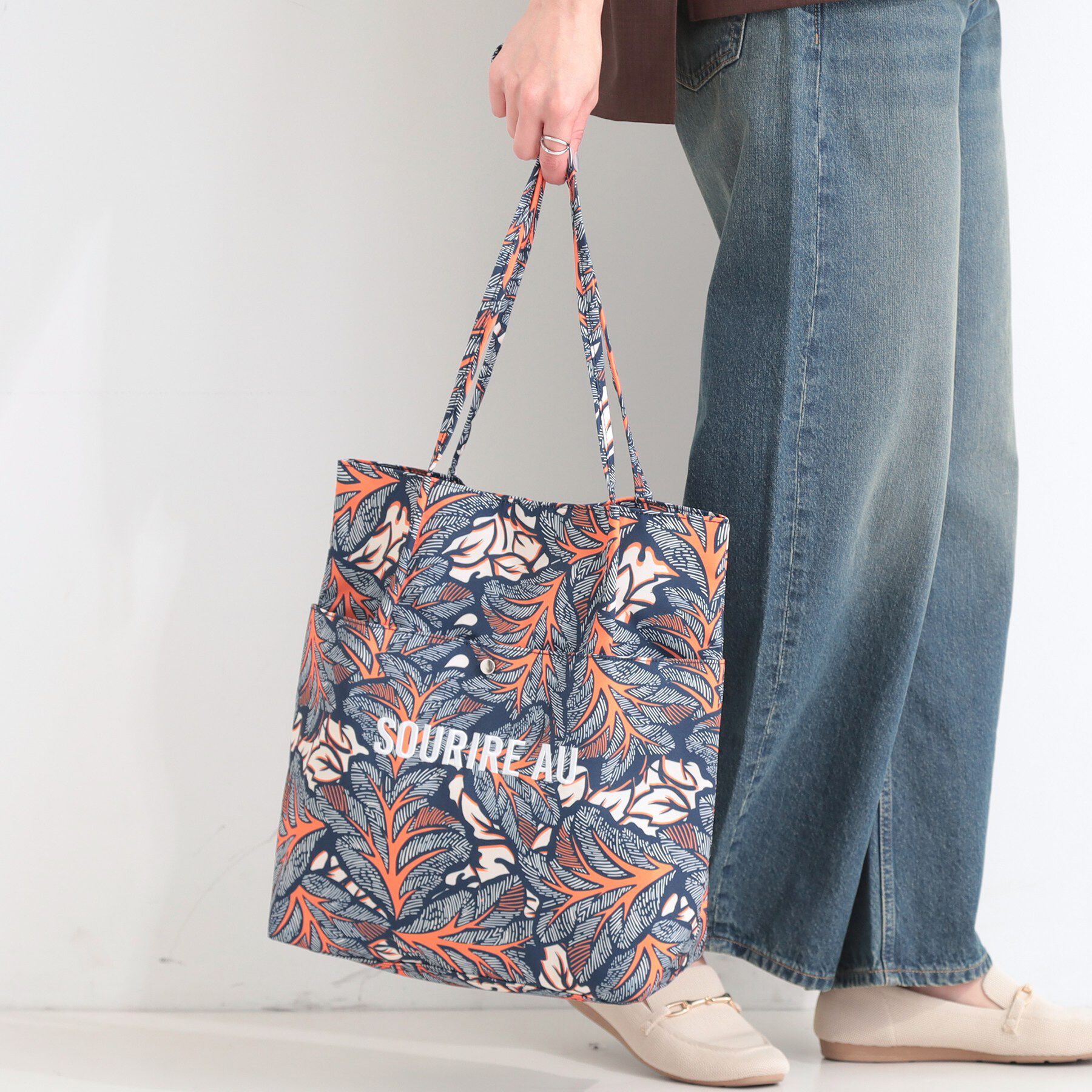 SHOO･LA･RUE「ラタプリントトートバッグ」|トートバッグ|