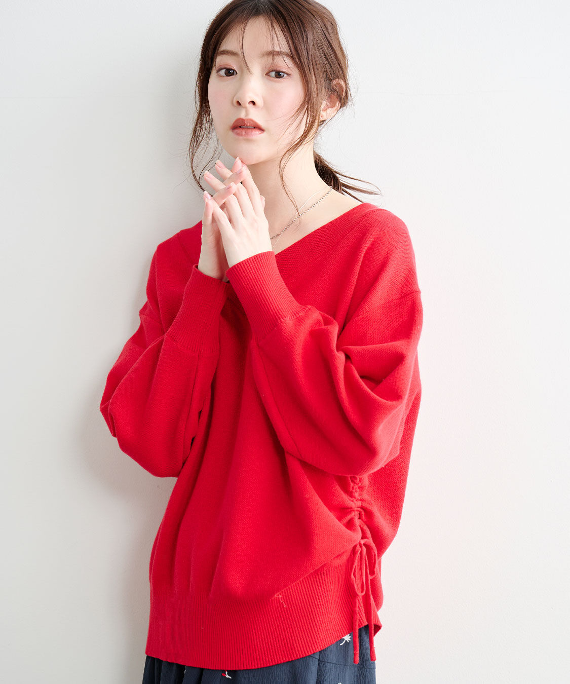 COCO DEAL「ドロストVネックニット」|ニット・セーター|