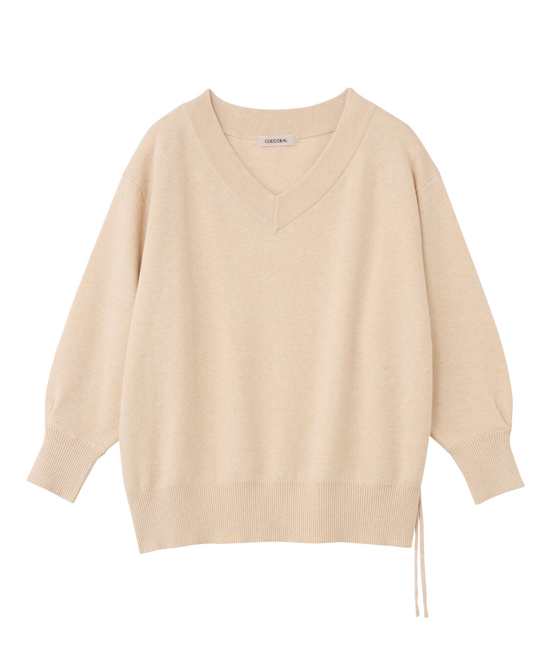COCO DEAL「ドロストVネックニット」|ニット・セーター|