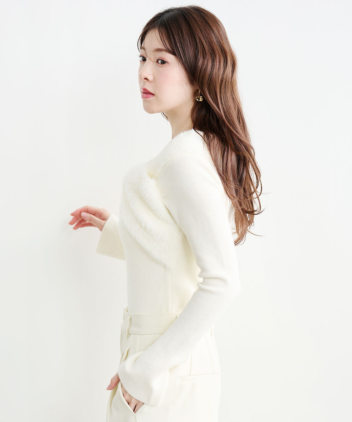 COCO DEAL「オフショルダーツイストニット」|ニット・セーター|