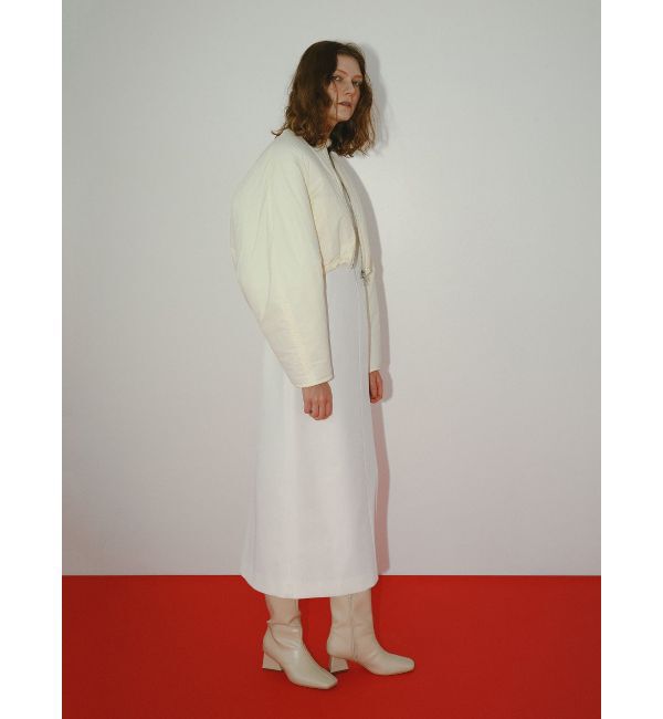 ELENDEEK「SHORT PADDING JK」|ノーカラージャケット|