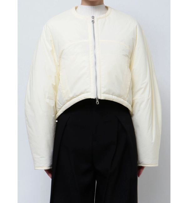 ELENDEEK「SHORT PADDING JK」|ノーカラージャケット|