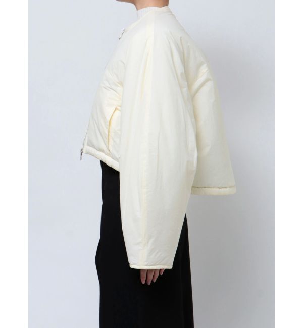 ELENDEEK「SHORT PADDING JK」|ノーカラージャケット|