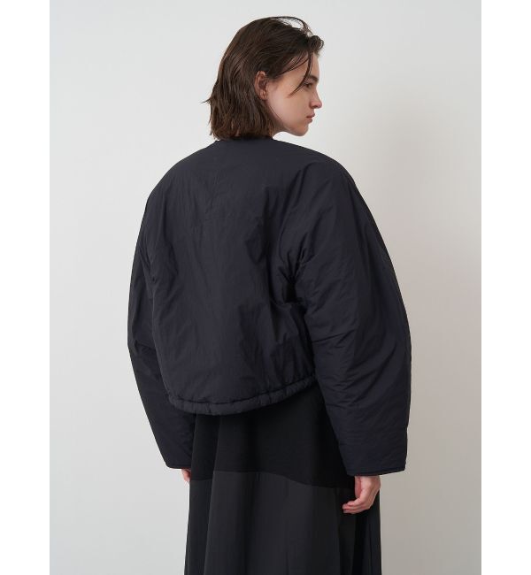 ELENDEEK「SHORT PADDING JK」|ノーカラージャケット|