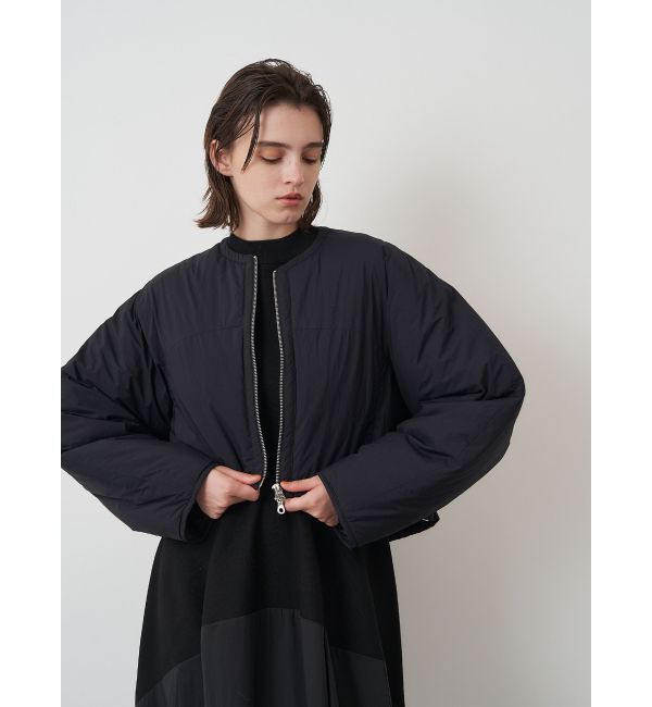 ELENDEEK「SHORT PADDING JK」|ノーカラージャケット|