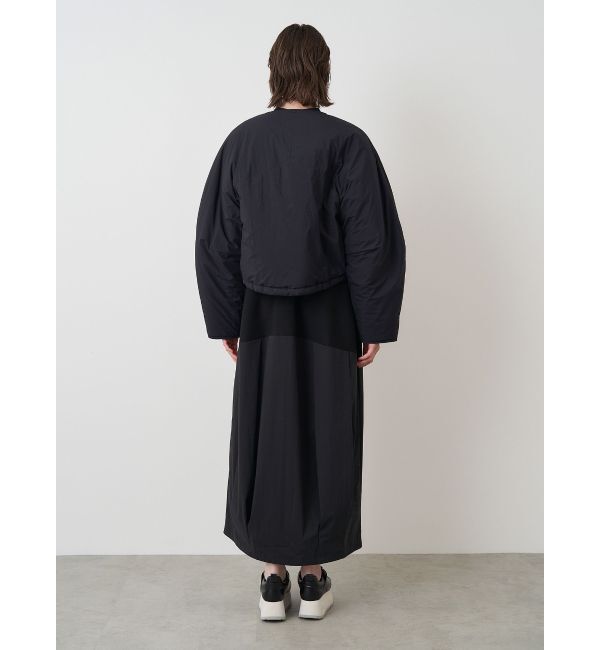 ELENDEEK「SHORT PADDING JK」|ノーカラージャケット|