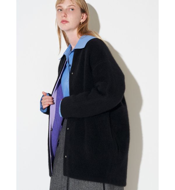 ELENDEEK「CN RACCOON MIX WCD」|カーディガン|ブラック