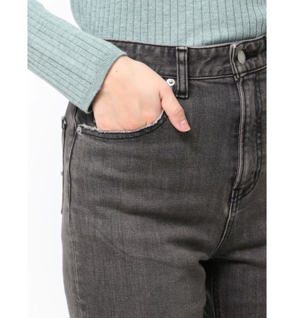 Ungrid「ヘムデザインストレッチデニム」|デニム|