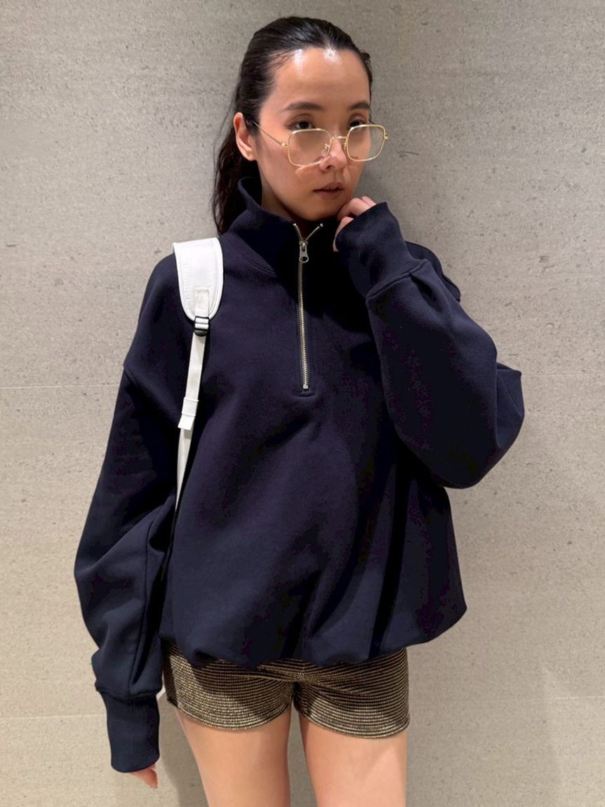 emmi atelier「【em】ハーフジップスウェット【セットアップ対応】」|スウェット・ジャージ|