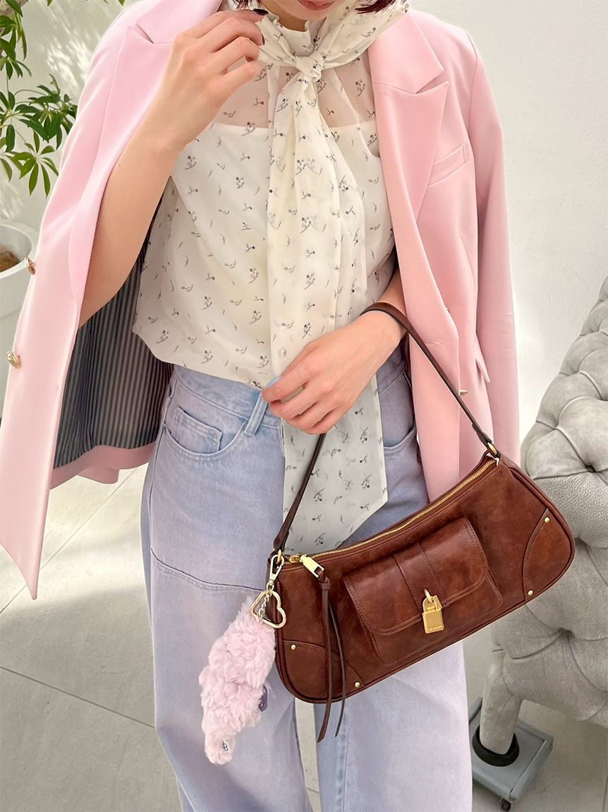 LILY BROWN「オーガンザボウタイブラウス」|シャツ・ブラウス|