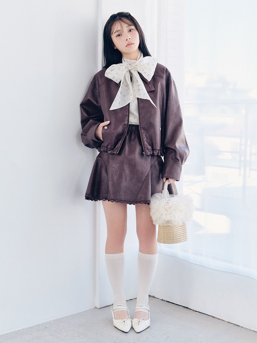 LILY BROWN「オーガンザボウタイブラウス」|シャツ・ブラウス|