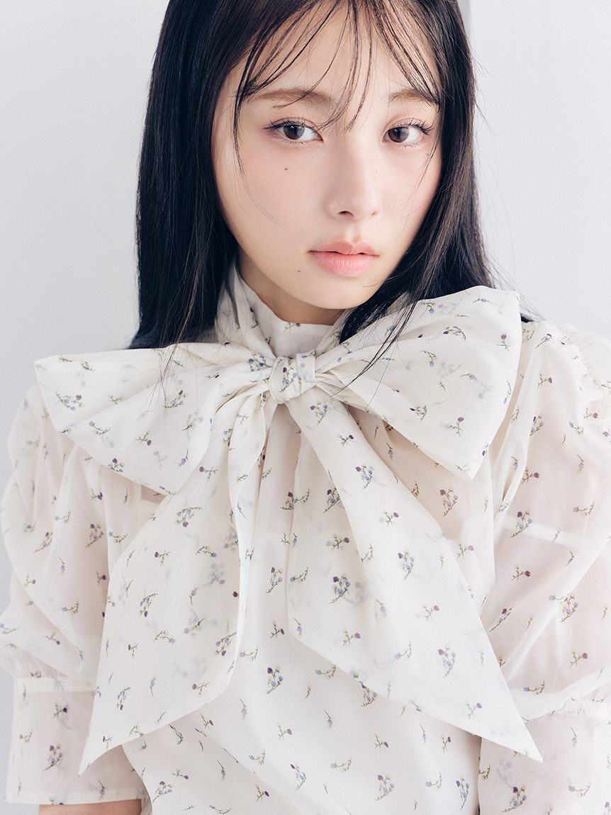 LILY BROWN「オーガンザボウタイブラウス」|シャツ・ブラウス|FLOWER
