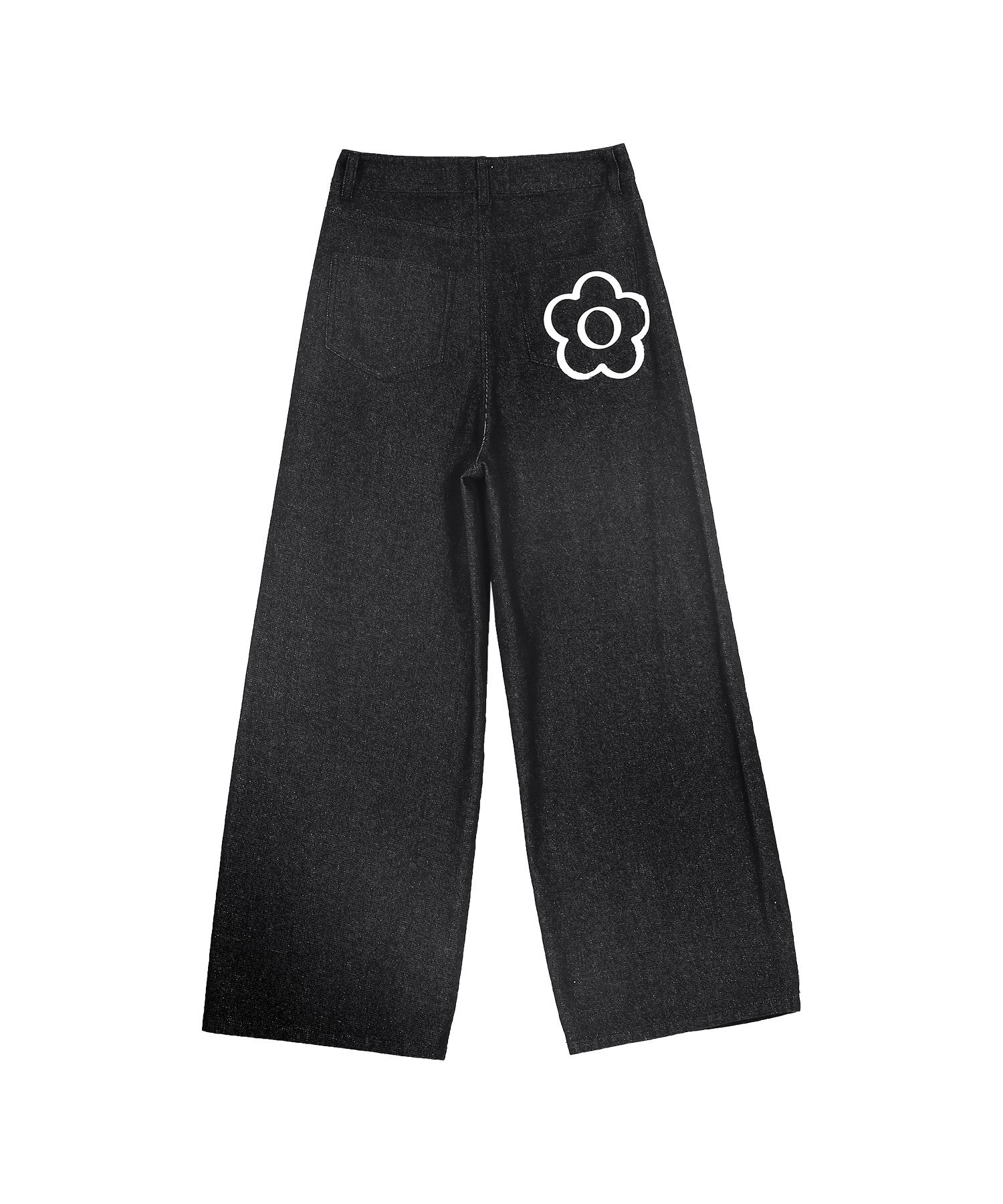 MARY QUANT「ペイントデイジーデニム パンツ」|デニム|