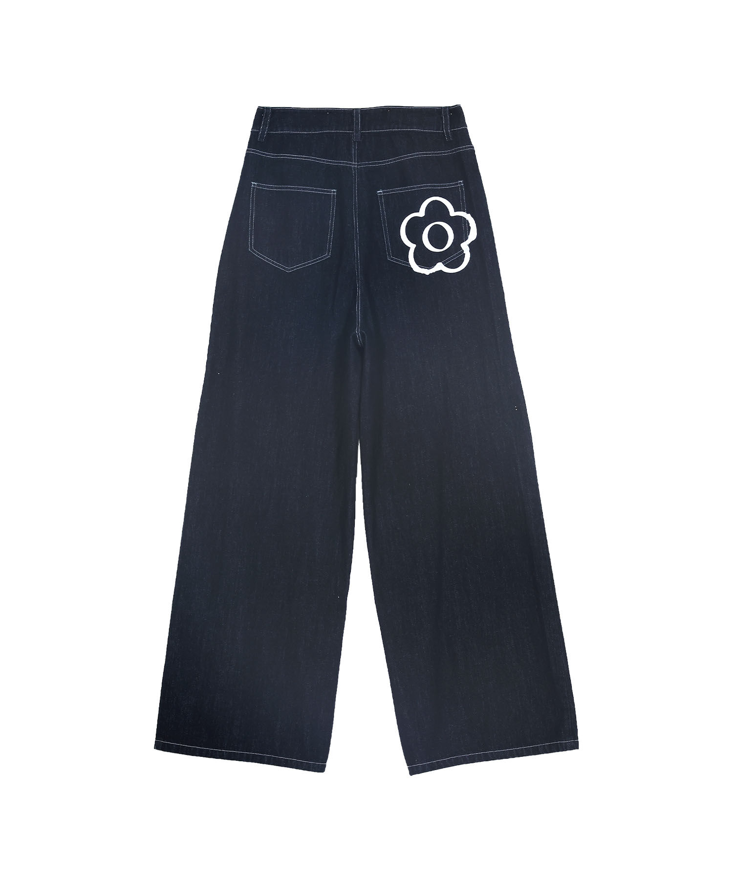 MARY QUANT「ペイントデイジーデニム パンツ」|デニム|