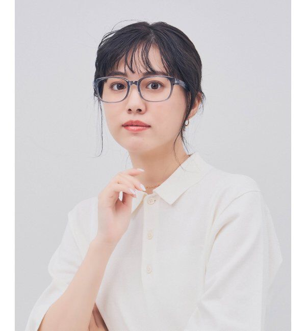  「ウェリントン型 メガネ 軽量 ズレ落ち防止 鼻パッド ユニセックス 伊達メガネ レンズ交換券付」|メガネ|