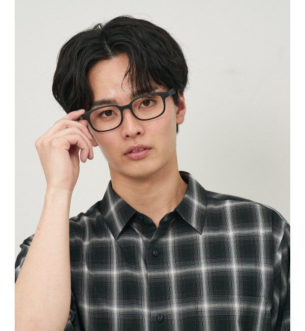  「ウェリントン型 メガネ 軽量 ズレ落ち防止 鼻パッド ユニセックス 伊達メガネ レンズ交換券付」|メガネ|