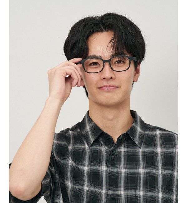  「ウェリントン型 メガネ 軽量 ズレ落ち防止 鼻パッド ユニセックス 伊達メガネ レンズ交換券付」|メガネ|