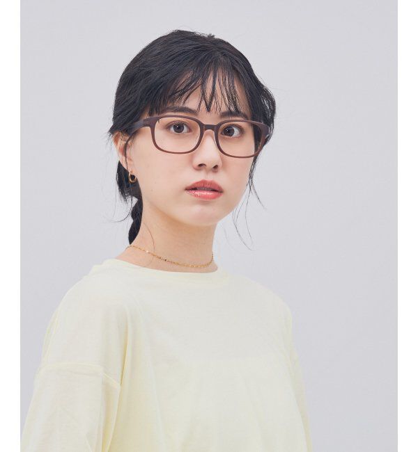  「ウェリントン型 メガネ 軽量 ズレ落ち防止 鼻パッド ユニセックス 伊達メガネ レンズ交換券付」|メガネ|