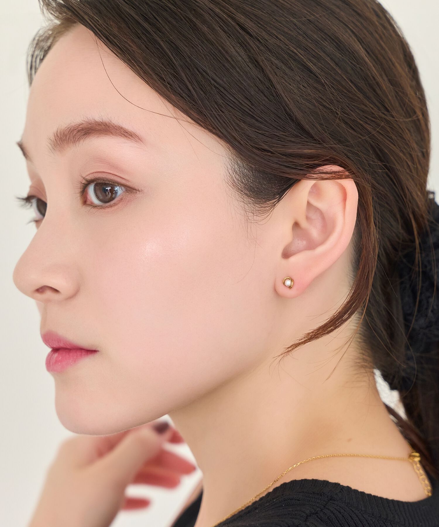 Phoebe「【金属アレルギー対応】プチメタルパールピアス(片耳)/サージカルステンレス」|ピアス|