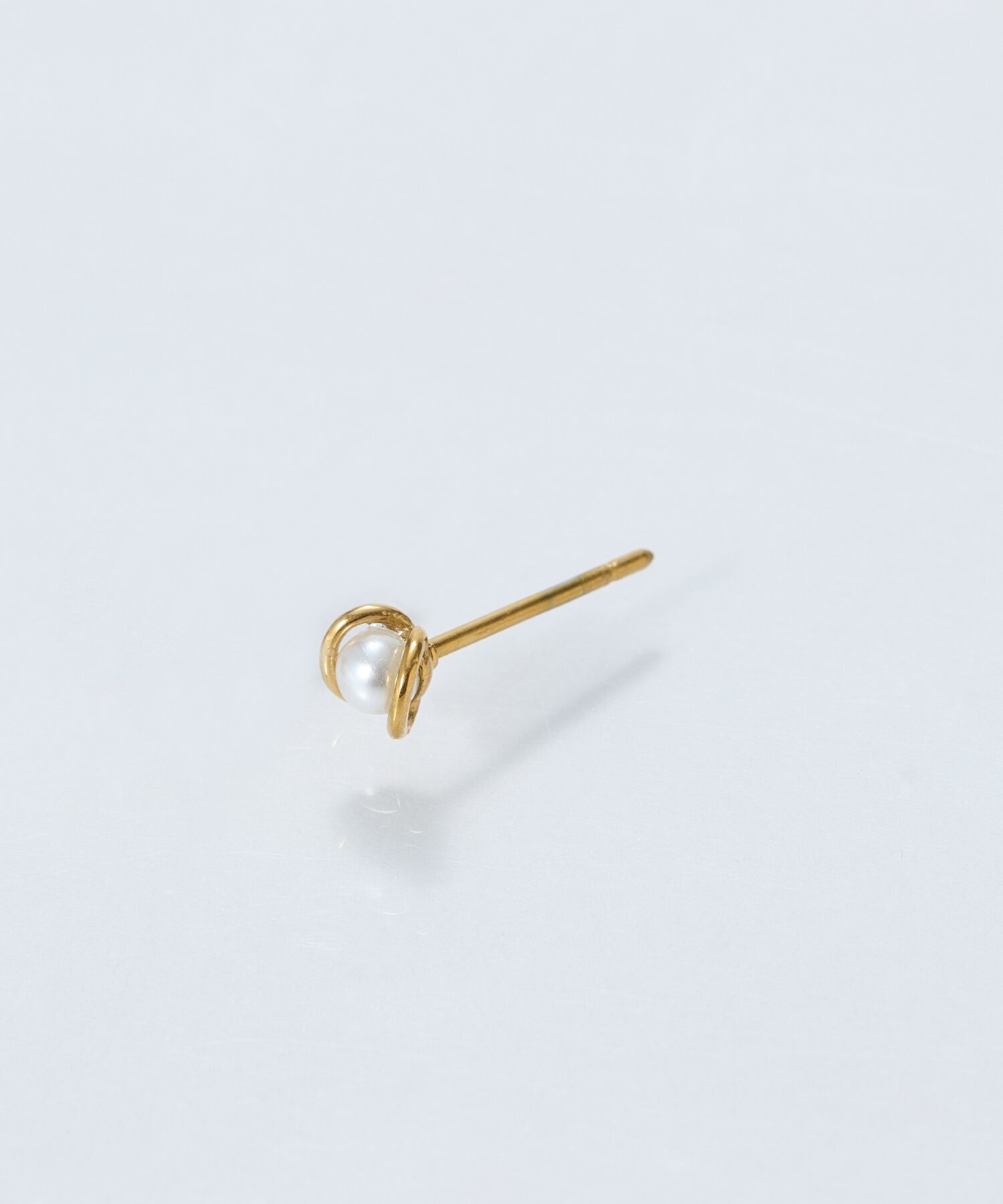 Phoebe「【金属アレルギー対応】プチメタルパールピアス(片耳)/サージカルステンレス」|ピアス|