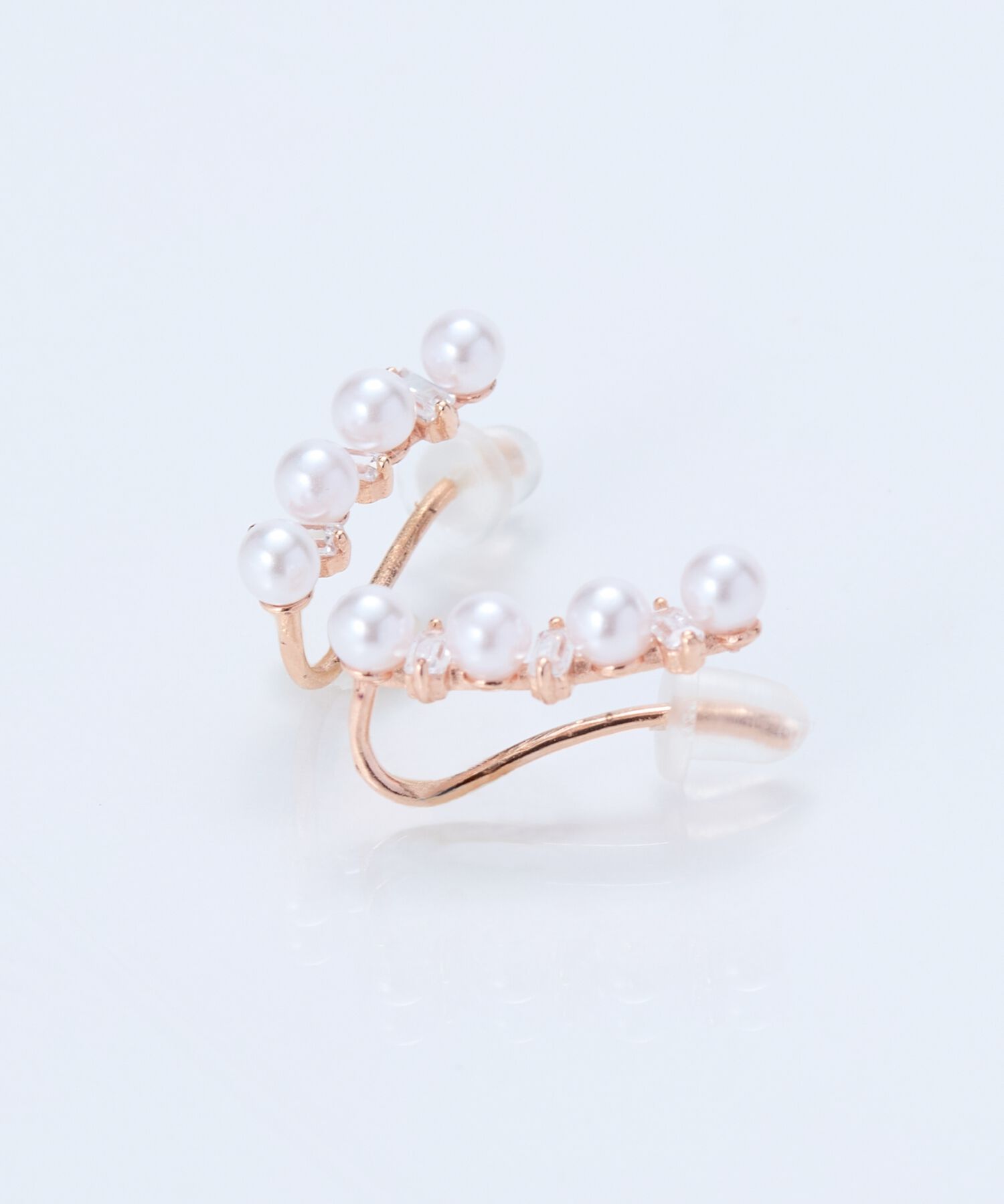 Phoebe「2wayパールブリンクピアス&イヤリング　ローズゴールド」|ピアス|