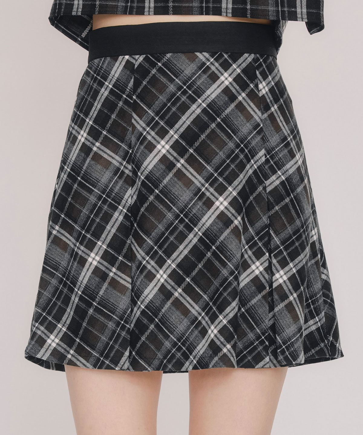 REDYAZEL「バイアスチェックショートブラウス&times;プリーツミニスカートセットアップ」|ワンピース|