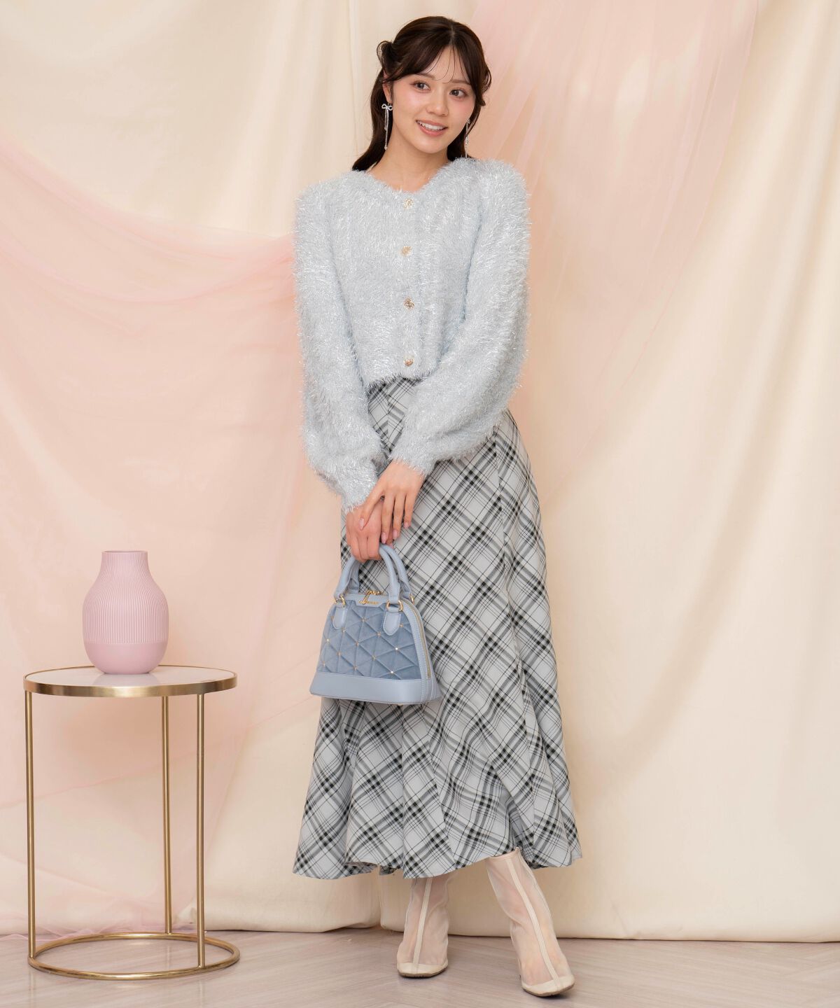 WILLSELECTION「シャギーラメカーディガン」|カーディガン|