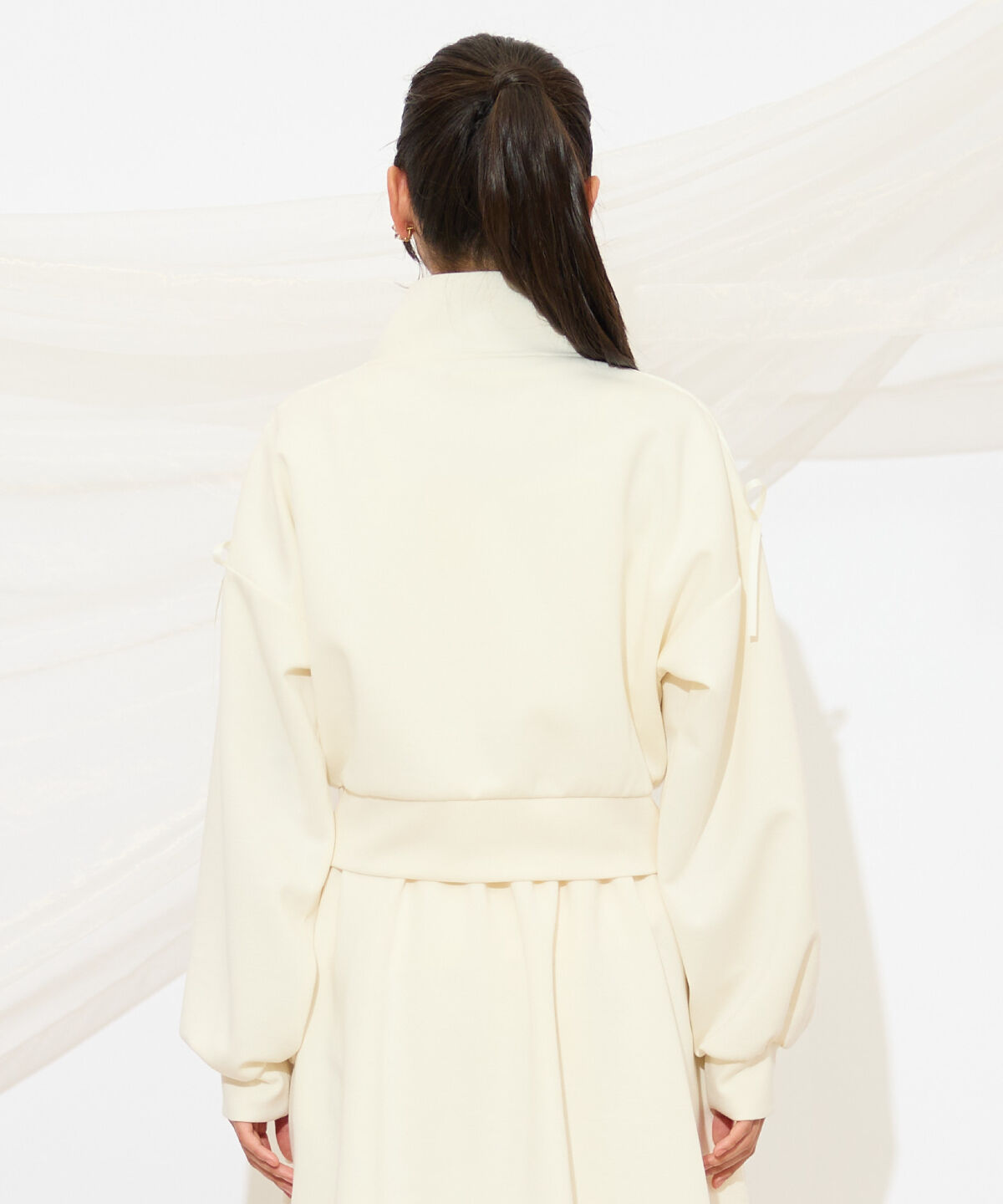 WILLSELECTION「ロゴ刺繍リボントラックジャケット」|パーカー|