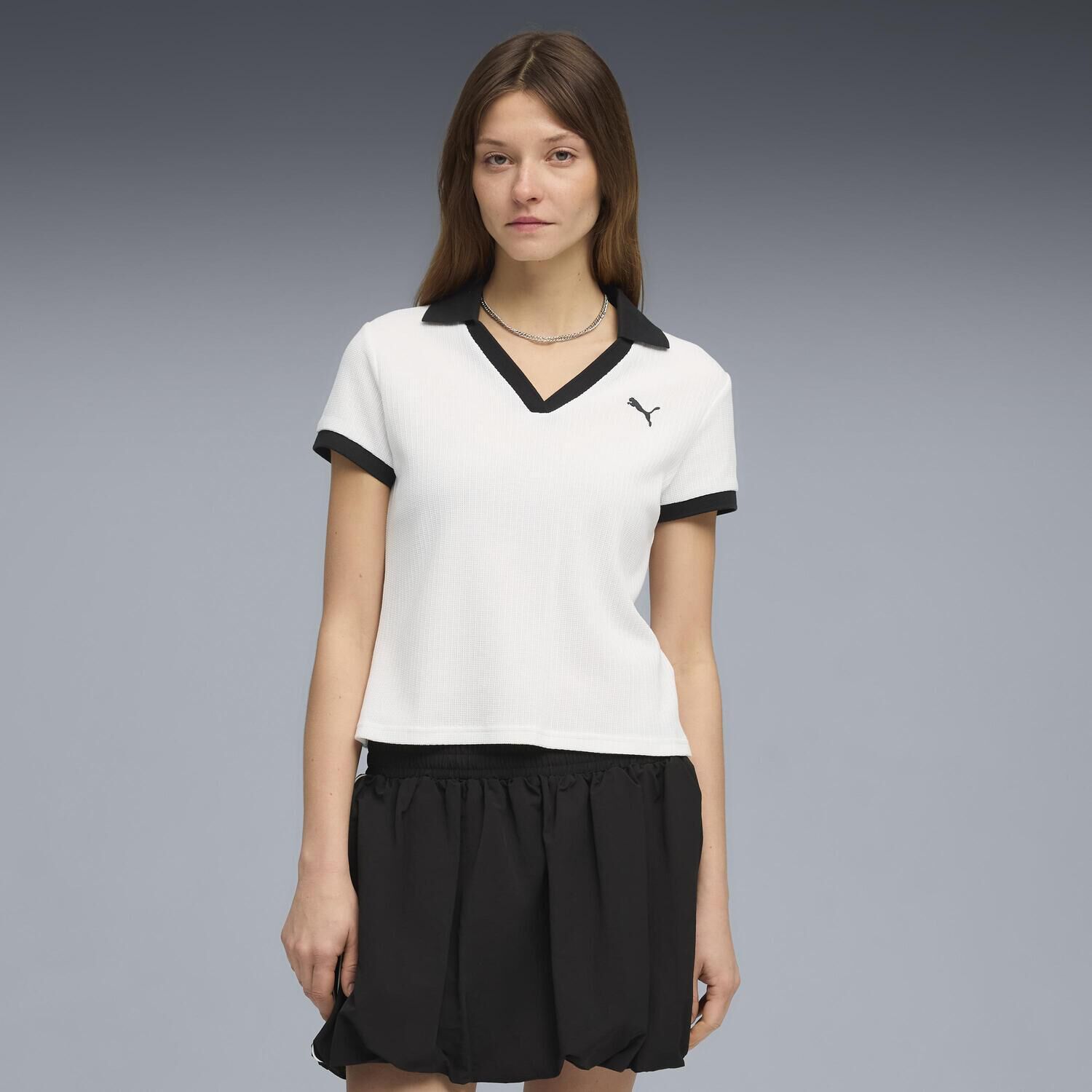 PUMA「【PUMA ｳｪｱ】W WARDROBE ESS POLO」|Tシャツ・カットソー|