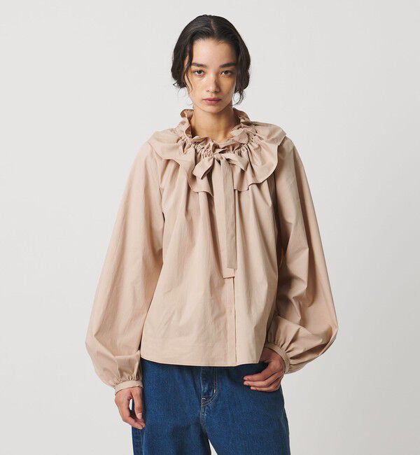 AEWEN MATOPH「＜AEWEN MATOPH＞ギャザーリボンブラウス ‐ ウォッシャブル ‐」|シャツ・ブラウス|