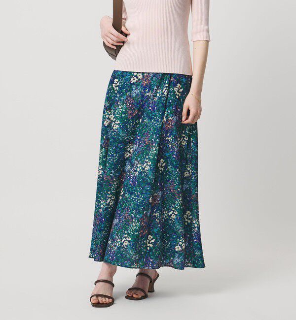 UNITED ARROWS「フラワー プリント スカート」|スカート|