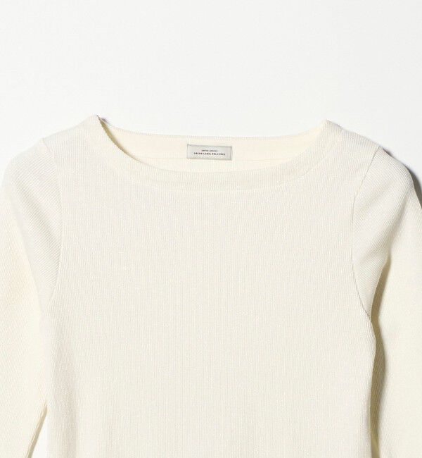 UNITED ARROWS green label relaxing「ラメ リブ ボートネック カットソー」|Tシャツ・カットソー|