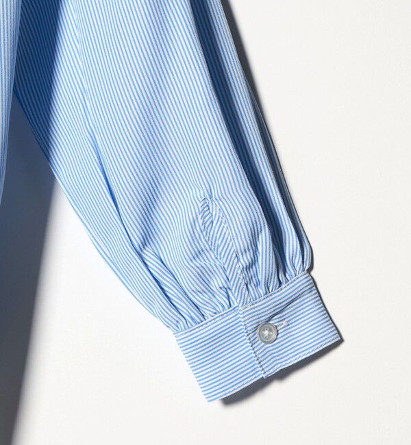 UNITED ARROWS green label relaxing「襟 刺しゅう ストライプ シャツ / キッズ  100cm-130cm」|シャツ・ブラウス|