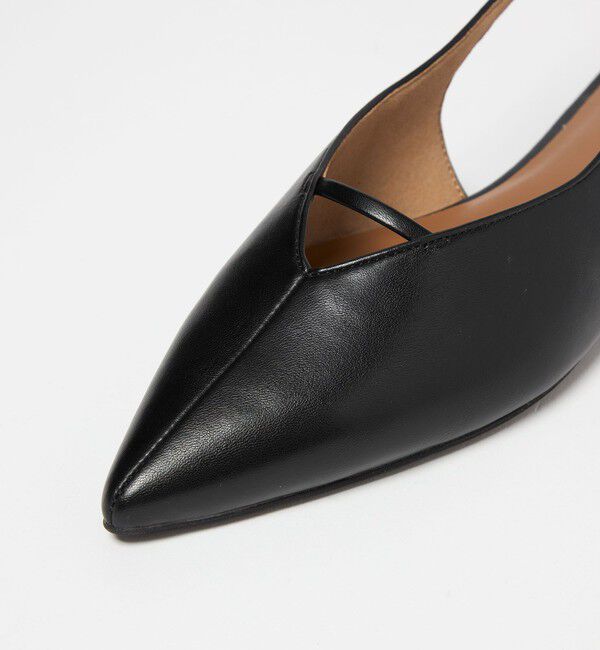 UNITED ARROWS green label relaxing「ポインテッド Vカットバー スリングバックシューズ / サンダル / パンプス」|パンプス|