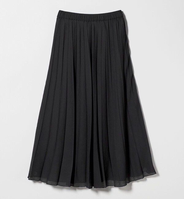 UNITED ARROWS green label relaxing「シアー ガーゼ プリーツスカート」|フレア|