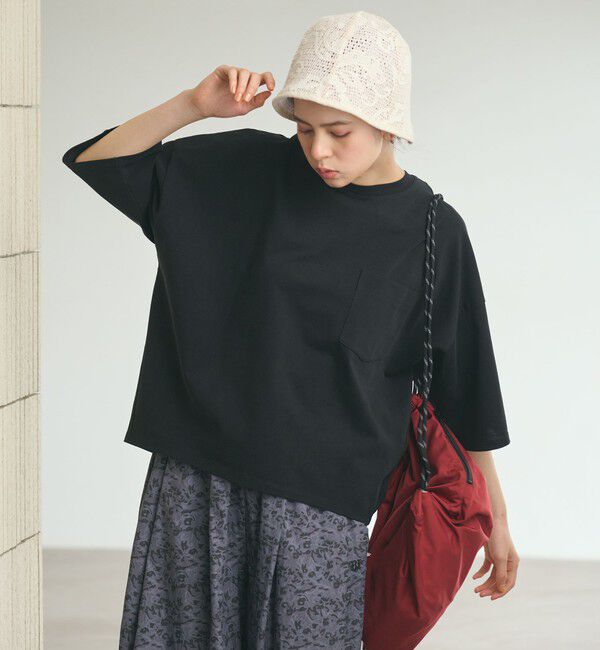 BEAUTY&YOUTH UNITED ARROWS「ドルマンスリーブ ポケット Tシャツ 接触冷感」|Tシャツ・カットソー|