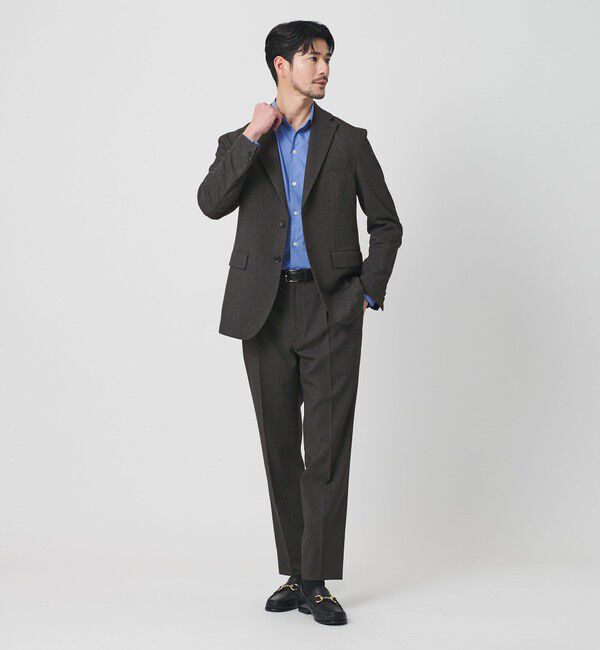 BEAUTY&YOUTH UNITED ARROWS「【WEB限定 WARDROBE SMART】LANATEC コンフォート セットアップ/ジャケット＆イージーパンツ」|スーツ|DK.GRAY