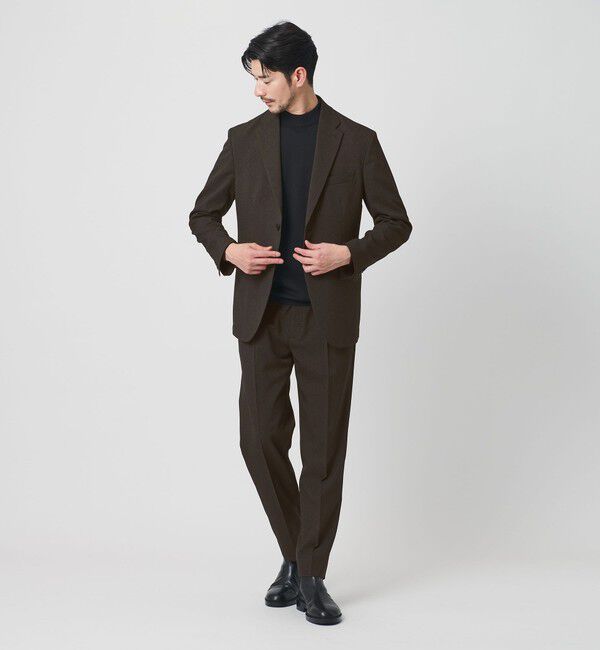 BEAUTY&YOUTH UNITED ARROWS「【WEB限定 WARDROBE SMART】LANATEC コンフォート セットアップ/ジャケット＆イージーパンツ」|スーツ|DK.BROWN